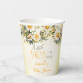 Een beetje madeliefje is onderweg naar bloemenBaby Papieren Bekers (Achterkant)