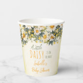 Een beetje madeliefje is onderweg naar bloemenBaby Papieren Bekers (Voorkant)