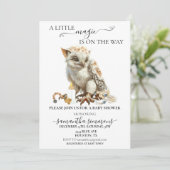 Een beetje Magic Griffin op de weg Baby shower Kaart (Staand voorkant)