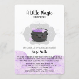 Een beetje magie is Baby shower brouwen per post Kaart
