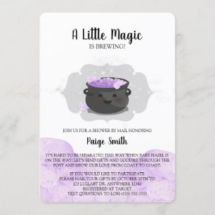 Een beetje magie is Baby shower brouwen per post Kaart