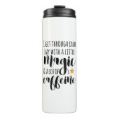 Een beetje Magisch en veel Caffeine Thermosbeker (Voorkant)