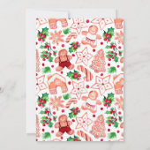 Een beetje Man peperkoek kerst Baby shower Kaart (Achterkant)