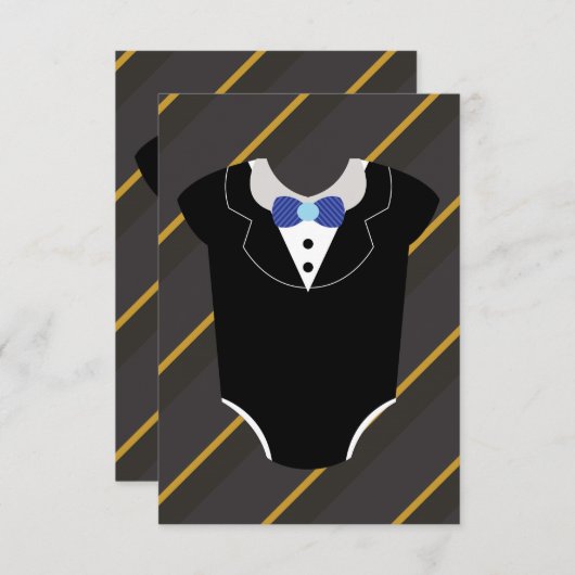 Een beetje man smoking baby shower uitnodigingskaa kaart (Voorkant / Achterkant)