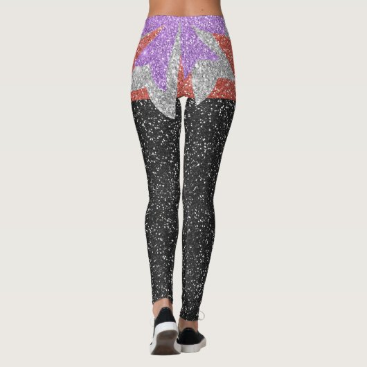 Een beetje meer Bling Pop Mode Leggings (Achterkant)