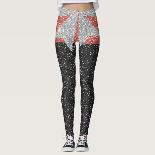 Een beetje meer Bling Pop Mode Leggings (Voorkant)