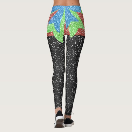 Een beetje meer Bling Pop Mode Leggings (Achterkant)