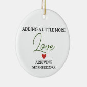 Een beetje meer liefde voor geslachtsneutrale zwan keramisch ornament (Rechts)