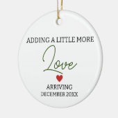 Een beetje meer liefde voor geslachtsneutrale zwan keramisch ornament (Links)