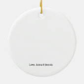 Een beetje meer liefde voor geslachtsneutrale zwan keramisch ornament (Achterkant)