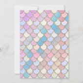 Een beetje Mermaid African American Baby shower Kaart (Achterkant)