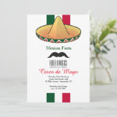 Een beetje Mexico-uitnodiging Kaart (Staand voorkant)