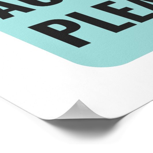 een beetje minder discussie, een beetje meer actie poster (Hoek)