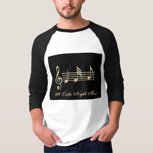 Een beetje nachtmuziek t-shirt (Voorkant)