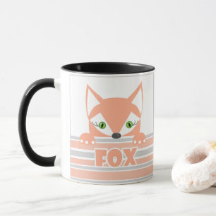 Een beetje nieuwsgierig Fox. Mok