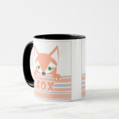 Een beetje nieuwsgierig Fox. Mok (Voorkant links)