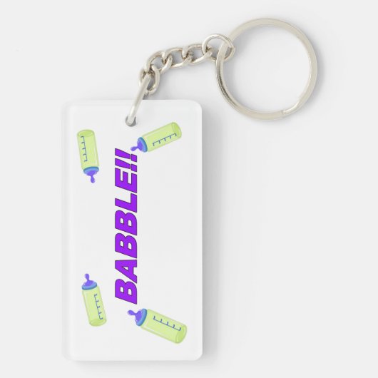 Een beetje of veel sleutelhanger (achterkant)