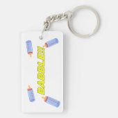 Een beetje of veel sleutelhanger (achterkant)