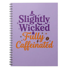 Een beetje ondeugend, helemaal vol cafeïne notitieboek
