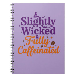 Een beetje ondeugend, helemaal vol cafeïne notitieboek