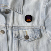 Een beetje ondeugend, helemaal vol cafeïne ronde button 3,2 cm (In situ)