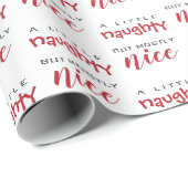 Een beetje ondeugend meestal leuke kerst cadeaupapier (Rol Hoek)
