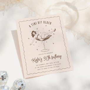 Een beetje ouder budget verjaardagsfeestje uitnodi