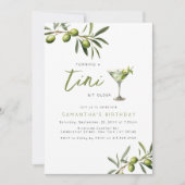 Een beetje ouder | Leuk Martini verjaardagsfeestje Kaart (Voorkant)