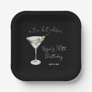 Een beetje ouder, Martini thema verjaardagsfeestje Papieren Bordje