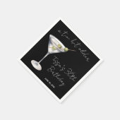 Een beetje ouder, Martini thema verjaardagsfeestje Servet (Hoek)