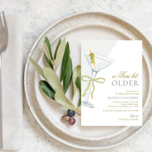 Een beetje ouder Olive Martini verjaardagsfeestje Kaart