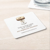 Een beetje oudere Espresso Martini Party-gunst Kartonnen Onderzetters (Schuin)