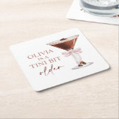Een beetje oudere Espresso Martini Party-gunst Kartonnen Onderzetters (Schuin)