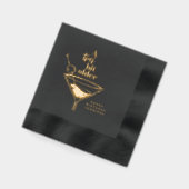 Een beetje oudere Martini verjaardagsfeestje serve Folie Servetten (Links)