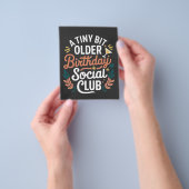 Een beetje oudere verjaardagsclub flyer (Hand)