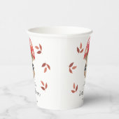 Een beetje paddenstoel is op weg - Baby shower Papieren Bekers (Rechts)