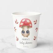 Een beetje paddenstoel is op weg - Baby shower Papieren Bekers (Voorkant)