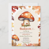 Een beetje paddestoel Herfst paddestoel Herfst Bab Kaart (Voorkant)