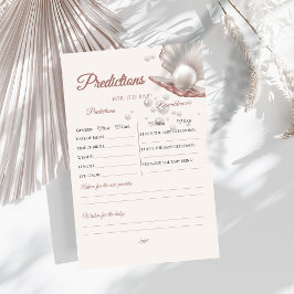 Een beetje parel baby shower voorspellingen spel