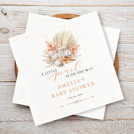 Een beetje Pearl Coastal Pearl Baby shower servett Servet