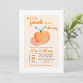 Een beetje perziken is op weg naar uitnodiging (Staand voorkant)