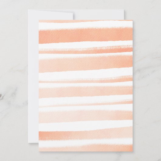 Een beetje perziken is op weg naar uitnodiging (Achterkant)