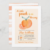 Een beetje perziken is op weg naar uitnodiging (Voorkant / Achterkant)