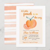 Een beetje perziken is op weg naar uitnodiging