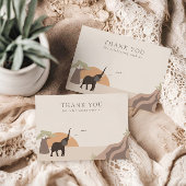 Een beetje pinda | Boho Oerwoud Safari Bedankkaart