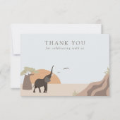 Een beetje pinda | Boho Oerwoud Safari Bedankkaart (Voorkant)