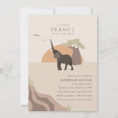 Een beetje pinda | Boho Safari Desert Baby shower Kaart (Voorkant)