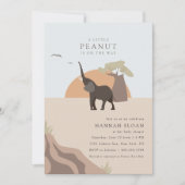 Een beetje pinda | Boho Safari Desert Baby shower Kaart (Voorkant)