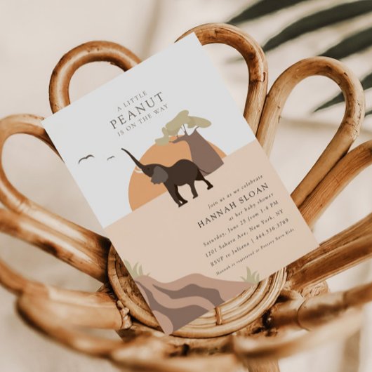Een beetje pinda | Boho Safari Desert Baby shower Kaart