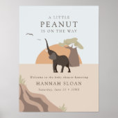 Een beetje pinda | Boho Safari Desert Baby shower Poster (Voorkant)